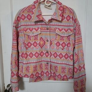 Savanna Jane Corduroy Aztec Jacket Medium